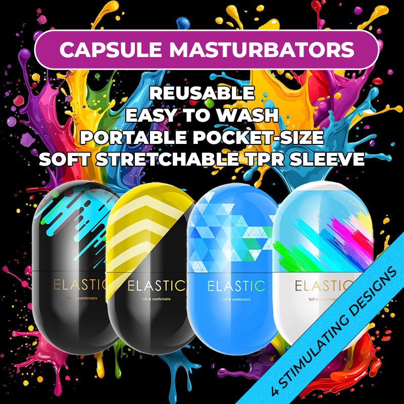 Squeeze 'n' Tease Capsule -  Manual Masturbator