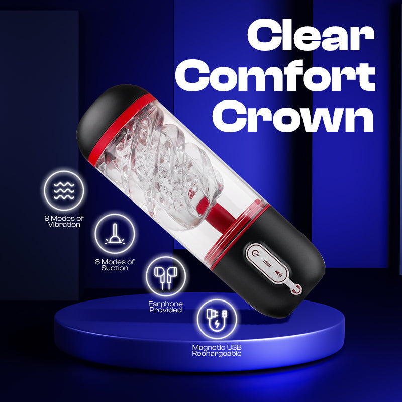 Clear’Comfort Crown - Masturbador masculino automático