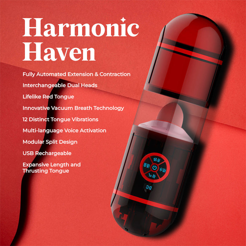 Harmonic Haven – Vibrationsmasturbator mit zwei Eingängen