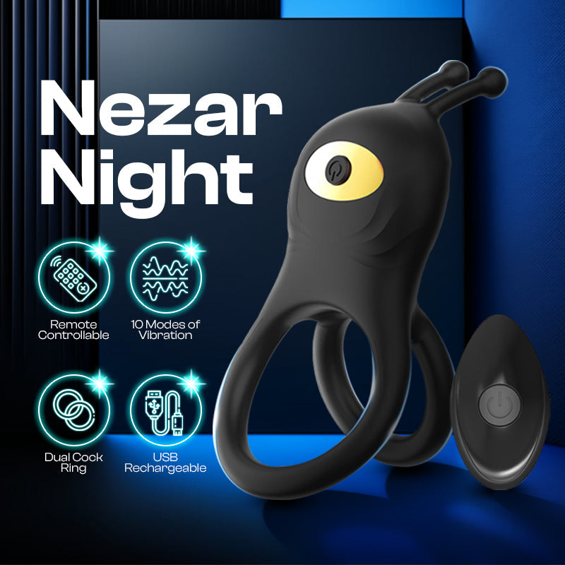 Nezar Night - Vibrating Dual Cock Ring