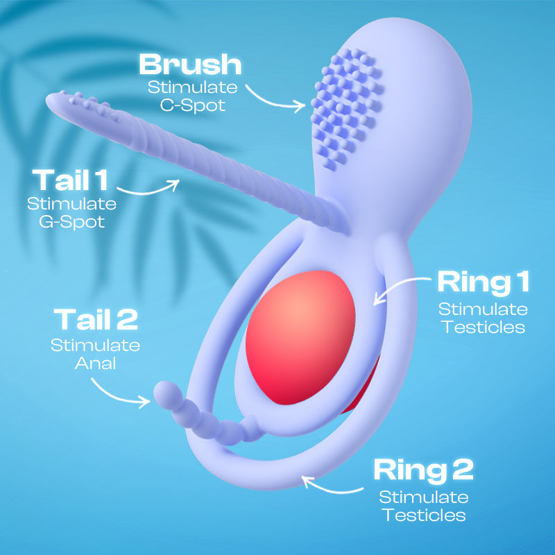 Mizz Mystique - APP Control Vibrating Dual Cock Rings