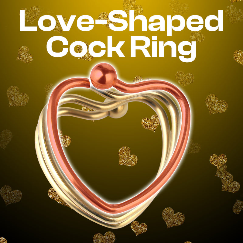 Golden Heart - Stainless Steel Cock Ring