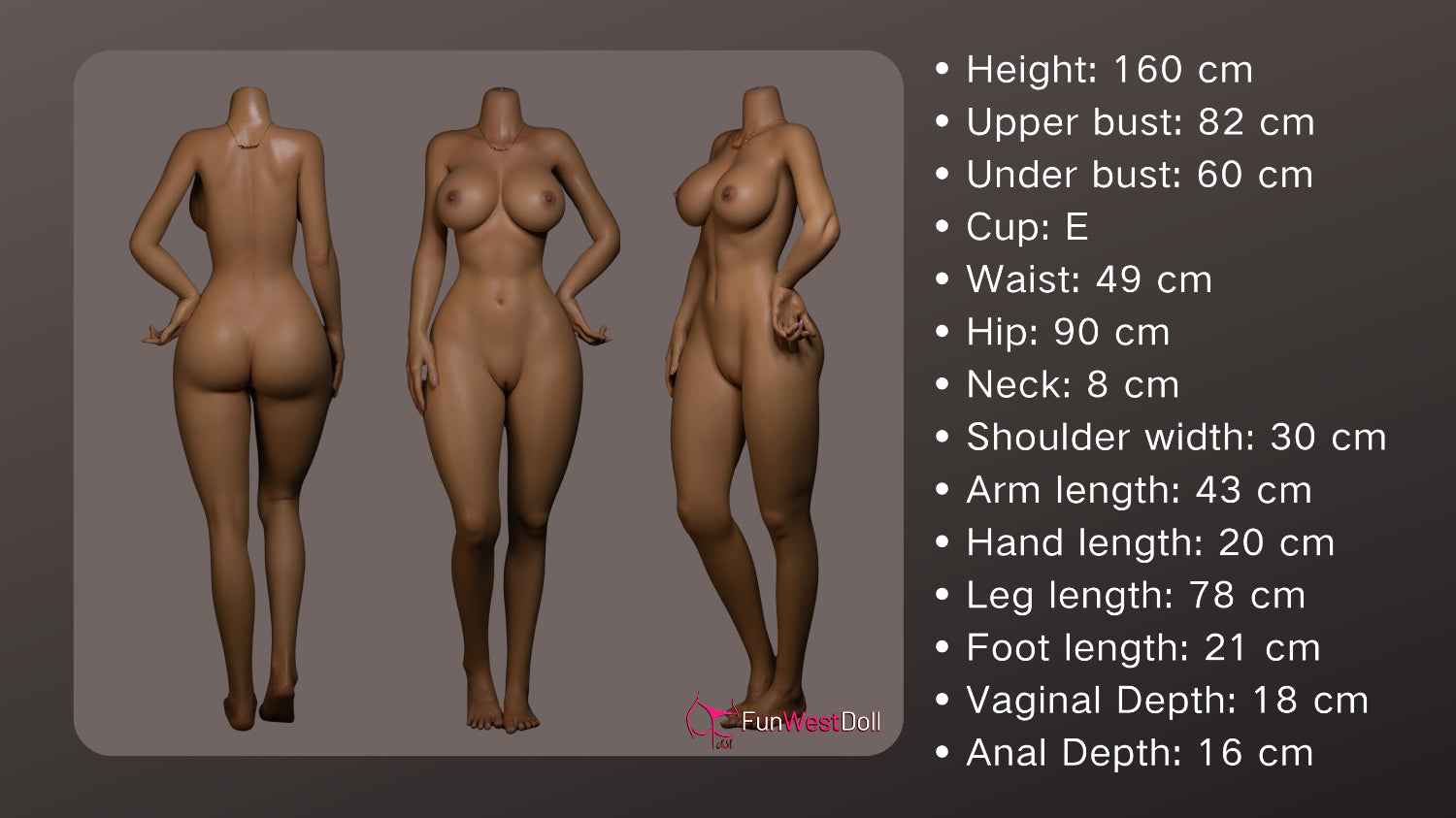 FunWest Doll 160 cm E Silicone - European Natalia