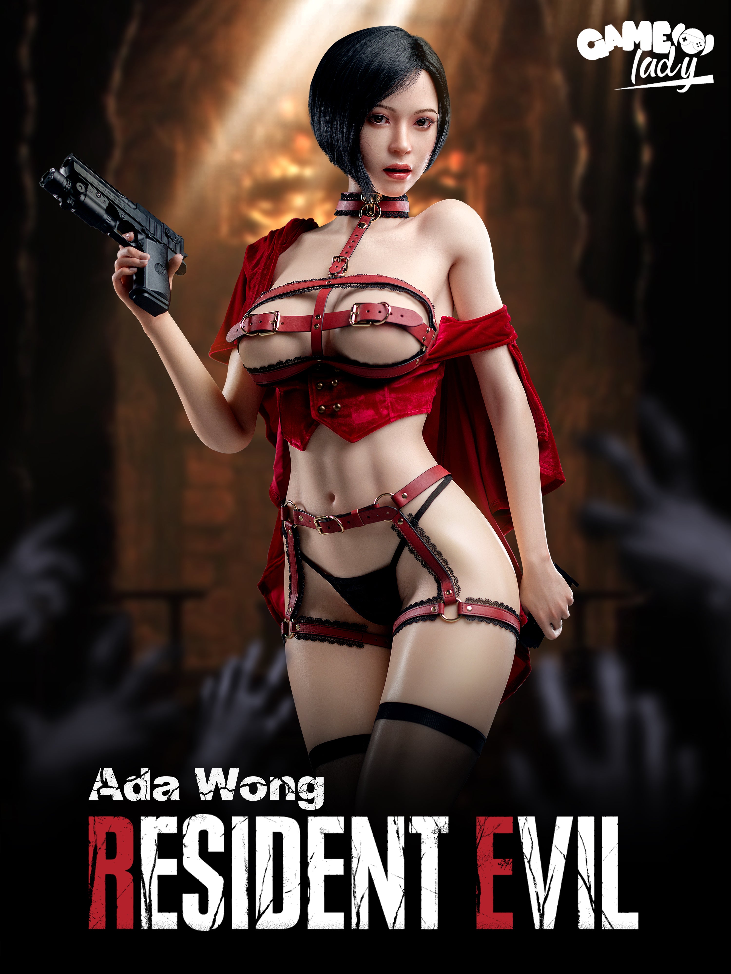 Game Lady 171 cm G Silicone - Ada Wong (Tête souple)
