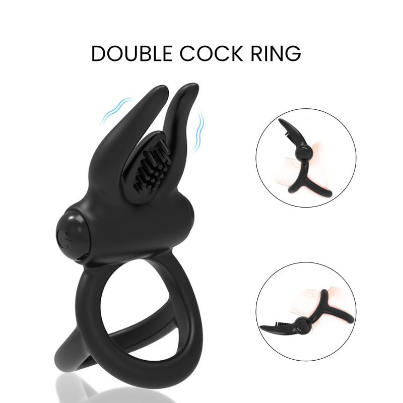 Beetle - Vibrating Dual Penis Ring - FRISKY BUSINESS SG