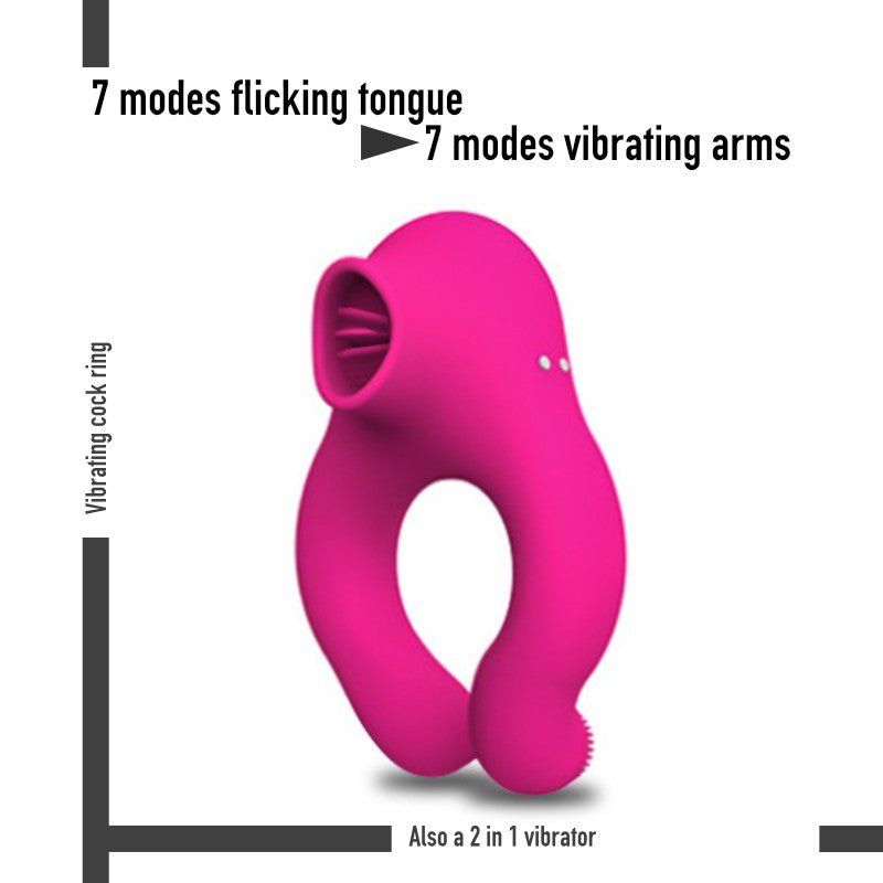 Pincher - Penis Ring 2 in 1 Vibrator - FRISKY BUSINESS SG