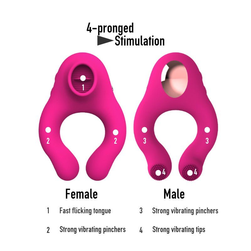 Pincher - Penis Ring 2 in 1 Vibrator - FRISKY BUSINESS SG