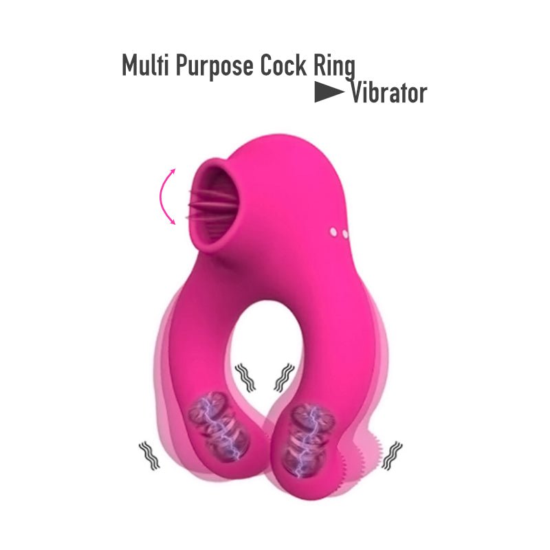 Pincher - Penis Ring 2 in 1 Vibrator - FRISKY BUSINESS SG