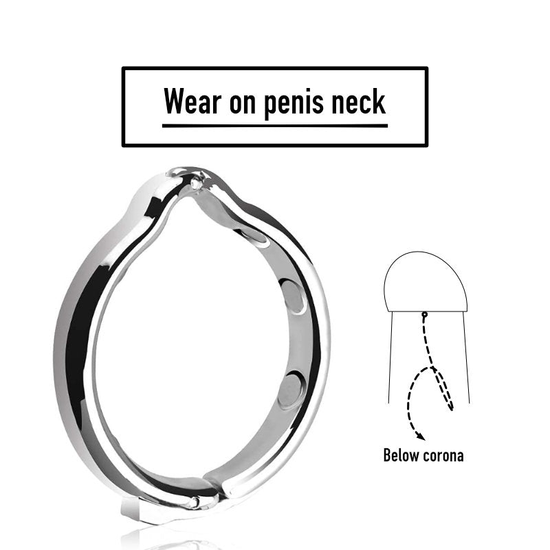 Pleasure Plunger – Stainless Steel Penis Ring - FRISKY BUSINESS SG