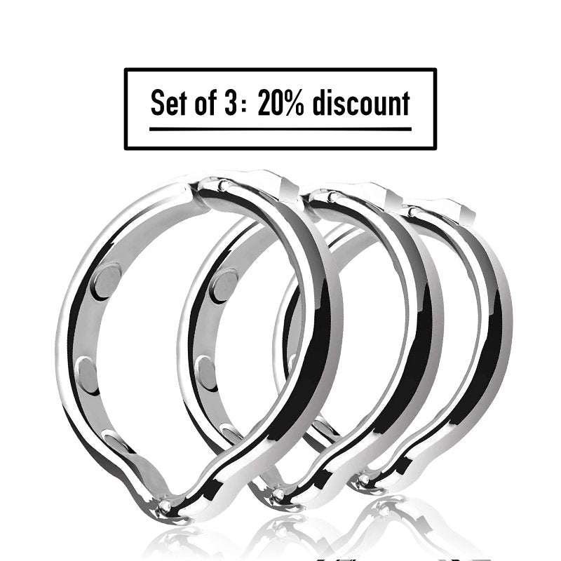 Pleasure Plunger – Stainless Steel Penis Ring - FRISKY BUSINESS SG