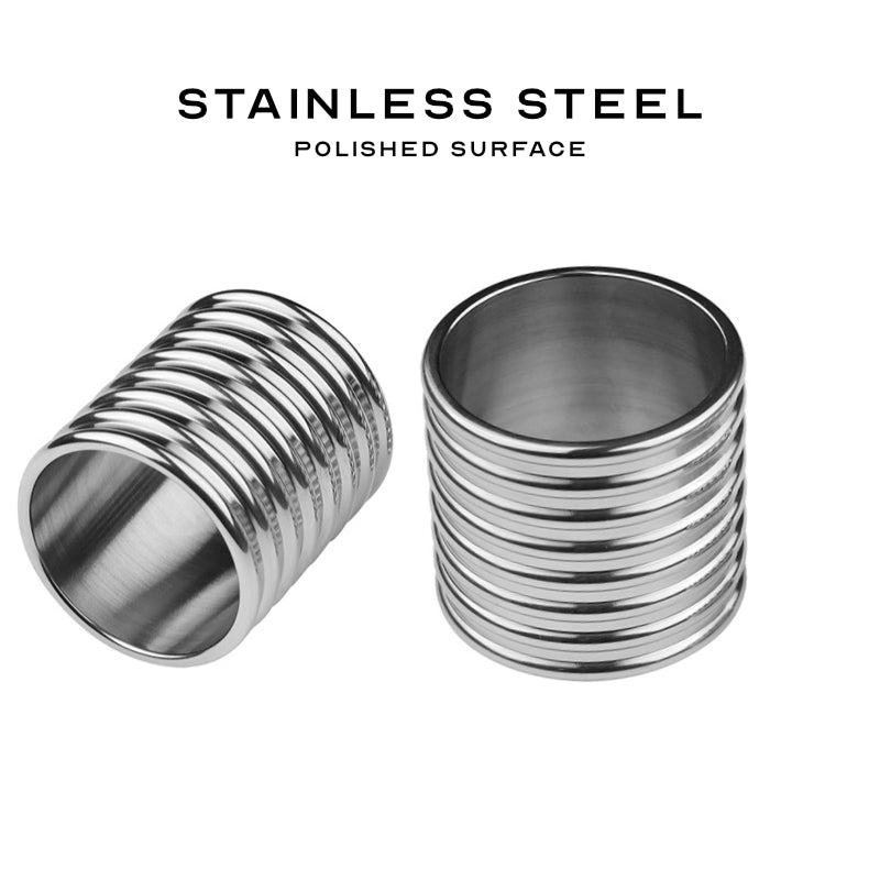 Stainless Steel Cylinder Penis Ring - FRISKY BUSINESS SG