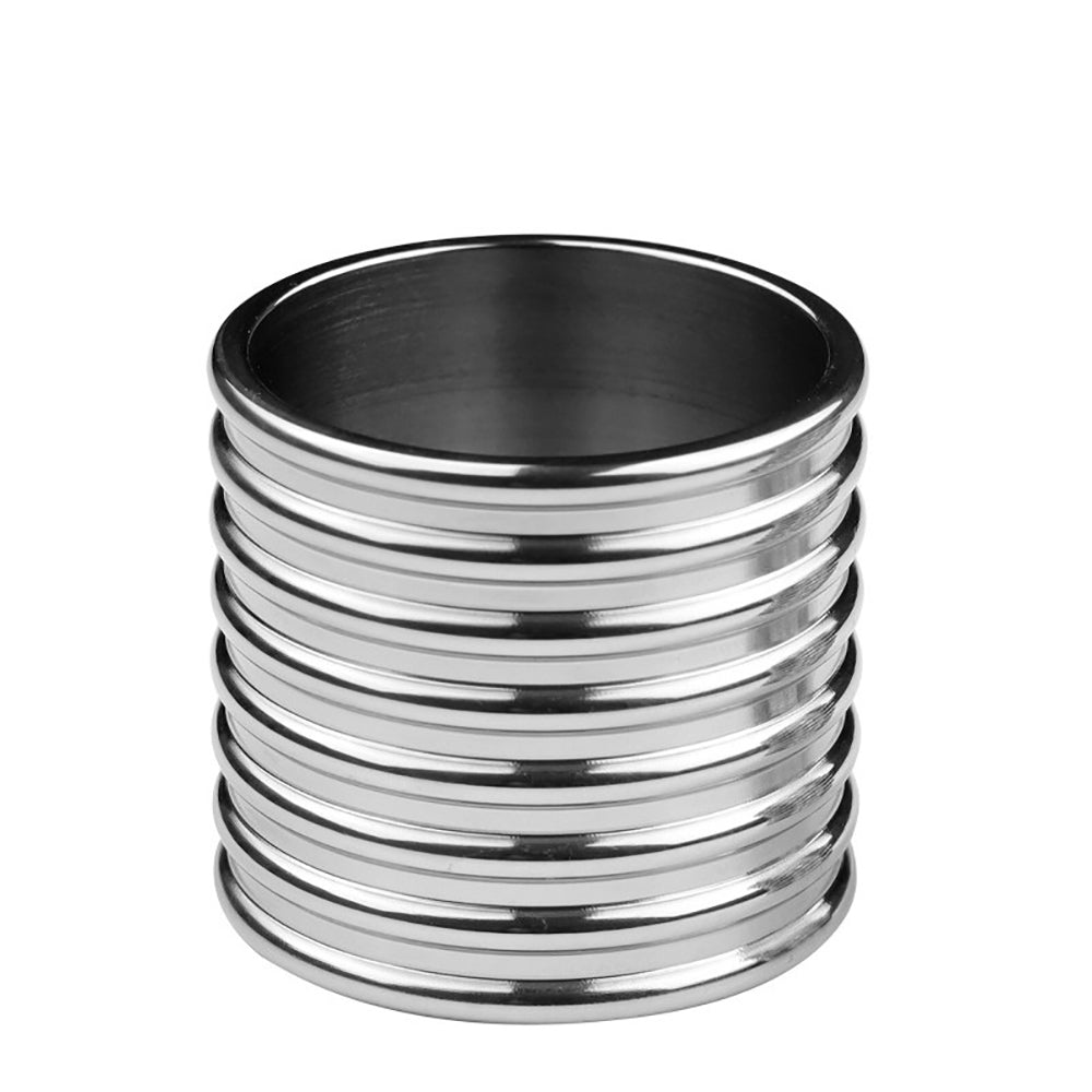 Stainless Steel Cylinder Penis Ring - FRISKY BUSINESS SG